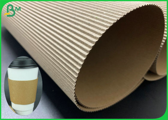 Het gerecycleerde bruine golfkarton van 2ply 3ply voor gedrukte de douane van de koffiekoker